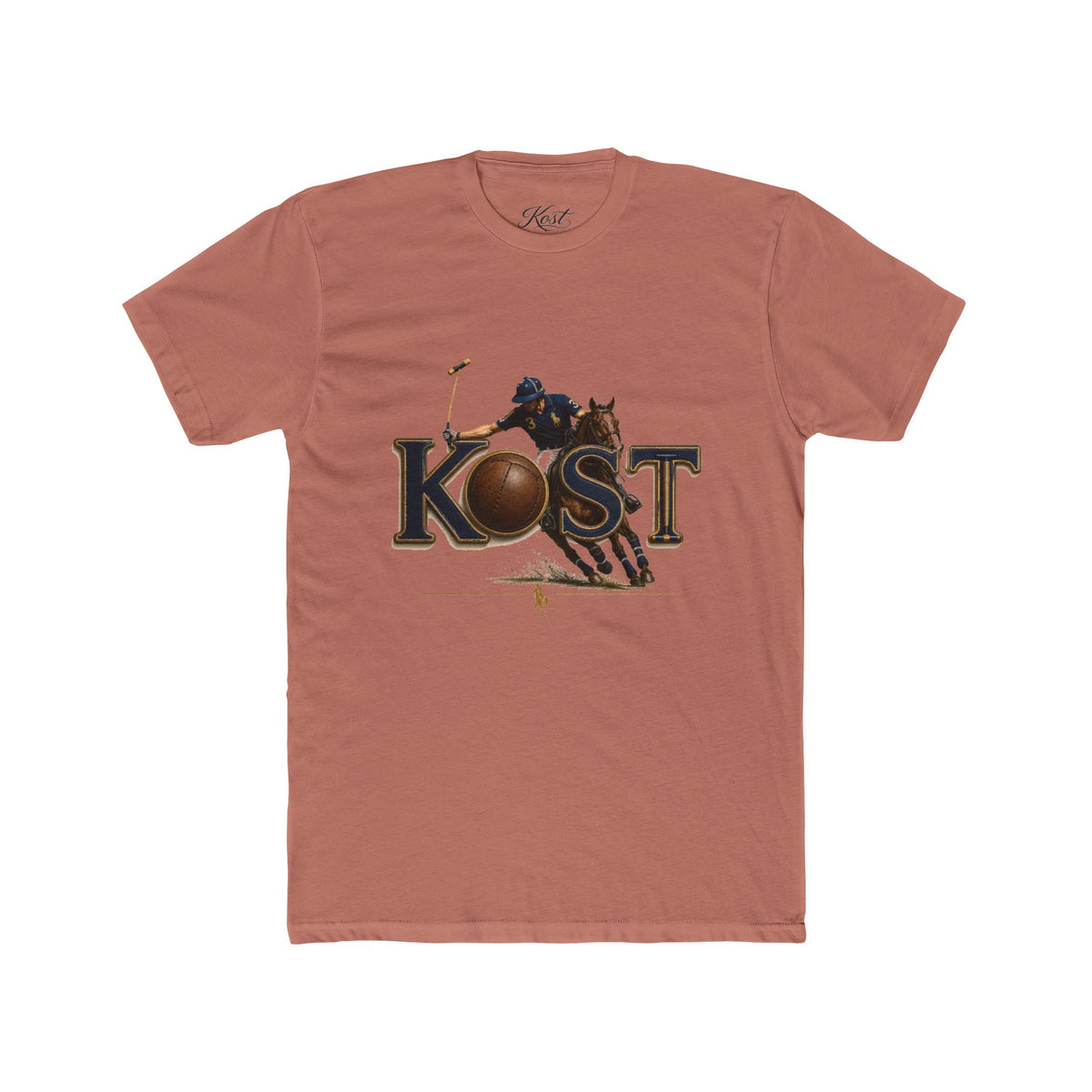 Polo Player 'KOST' Graphic Tee — Vintage Equestrian Polo Shirt