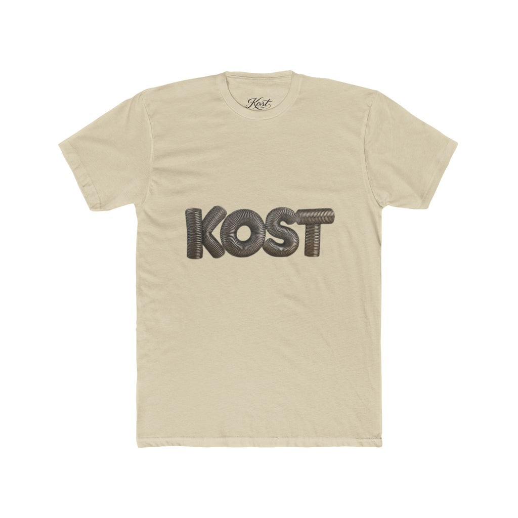 KOST Logo Tee — Retro 3D Lettering Cotton T‑Shirt