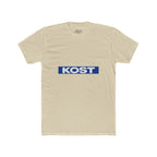 KOST Logo Tee — Retro Blue Box Graphic Cotton T‑Shirt