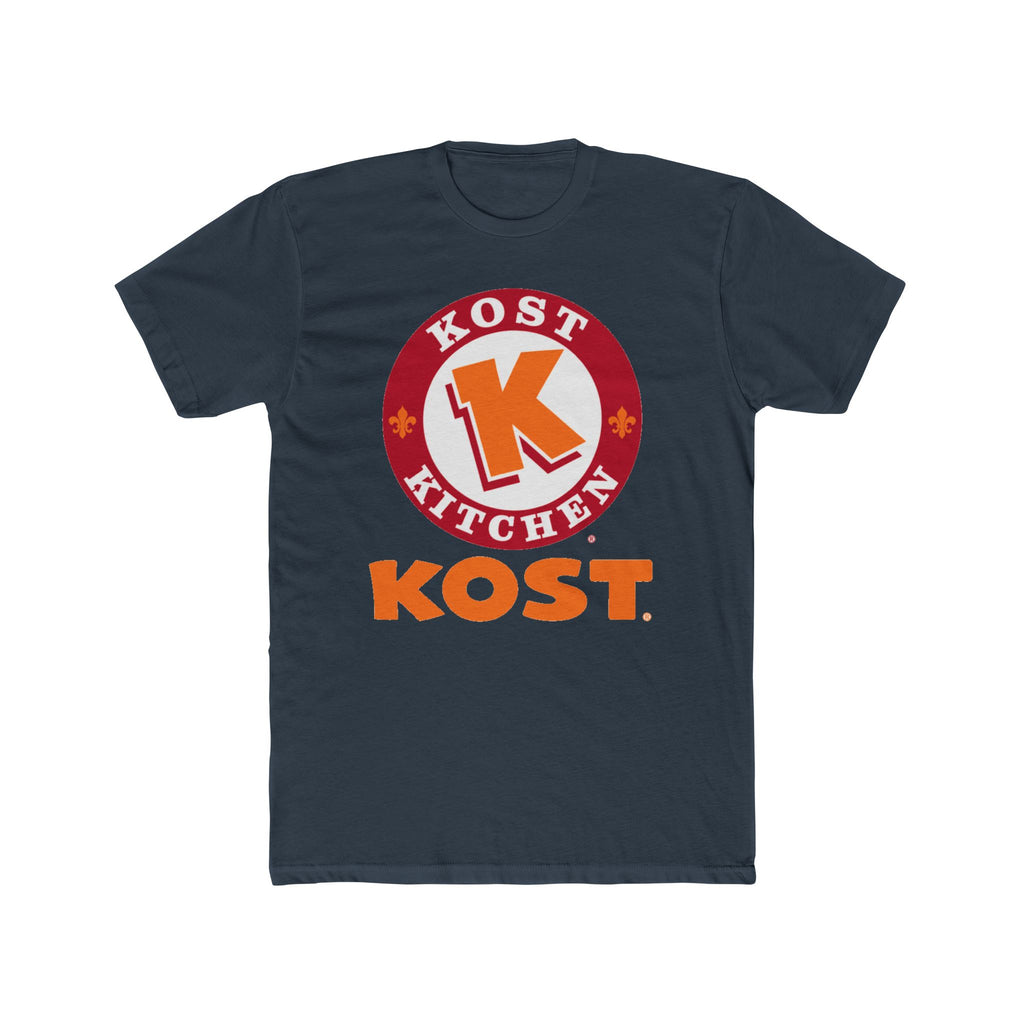 T-Shirt — Kost Kitchen Logo Tee (KOST) | Retro Orange & Red Restaurant Shirt