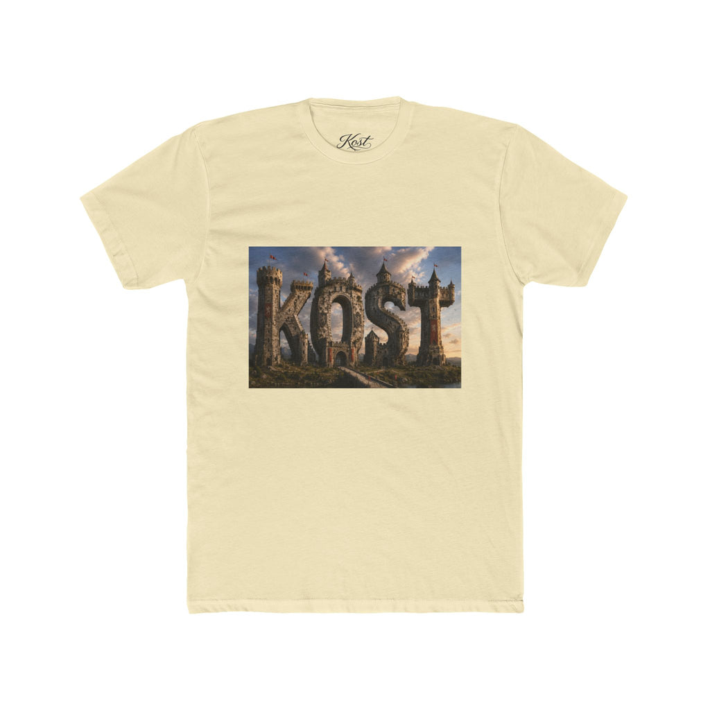 KOST Fantasy Stone Logo Tee — Epic Castle Adventure Graphic T-Shirt