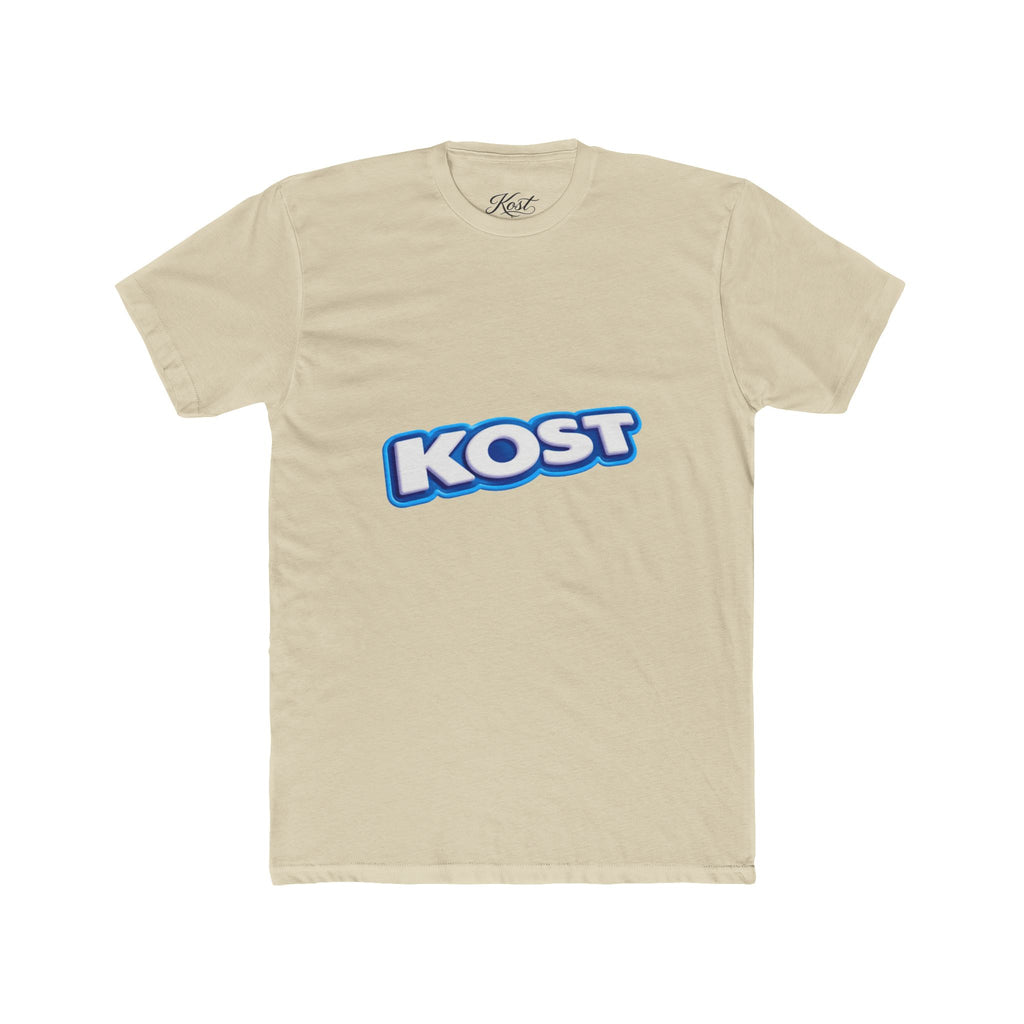 KOST Logo Tee — Retro Blue Gradient Graphic T-Shirt