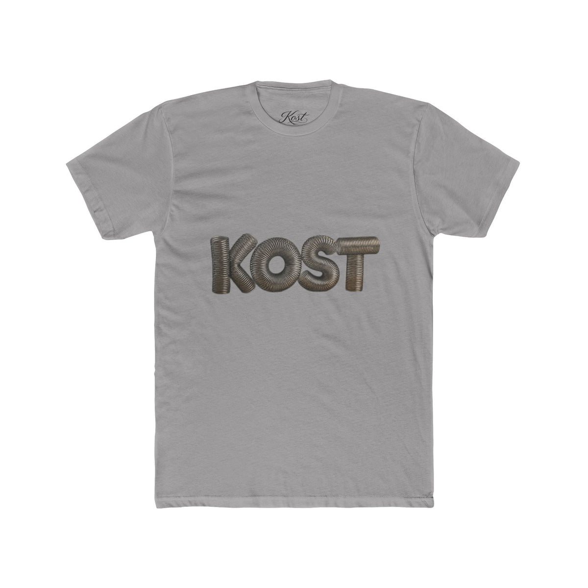 KOST Logo Tee — Retro 3D Lettering Cotton T‑Shirt