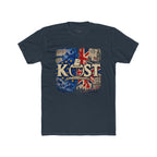 KOST Retro British-Inspired Graphic Tee — Vintage Union Jack Radio Design