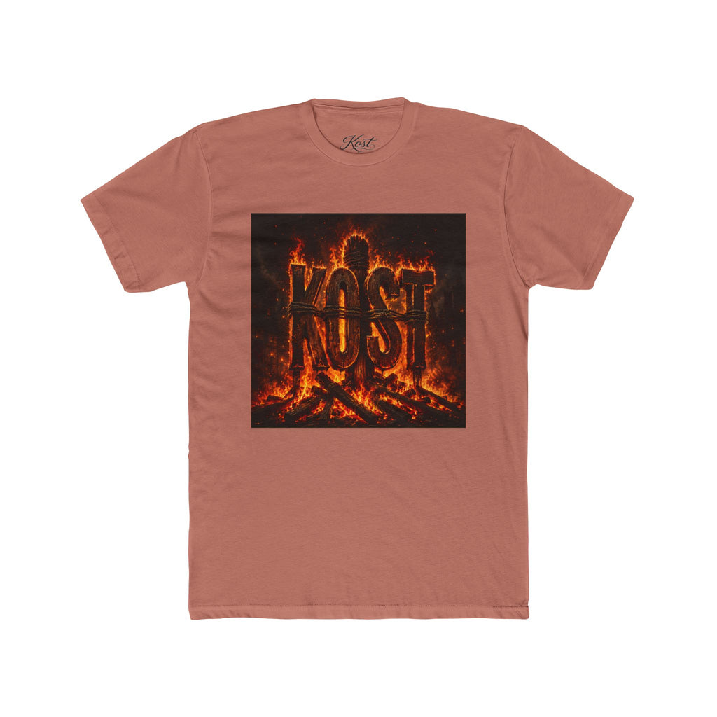 Crew Tee — 'KOST' Flaming Logo Graphic T-Shirt