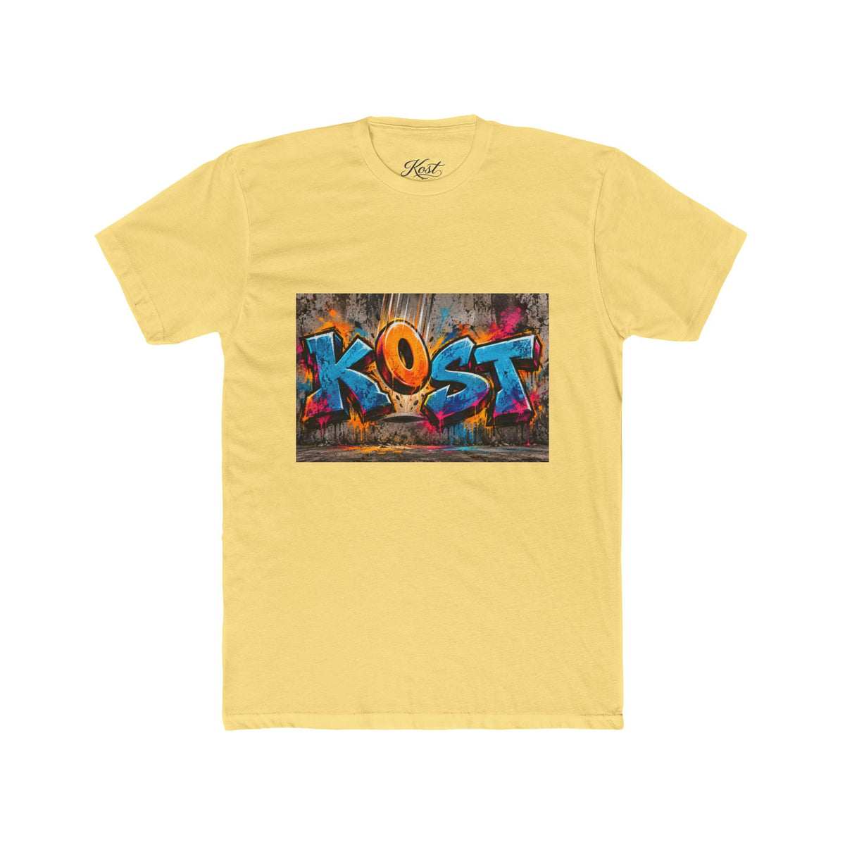 Graffiti 'KOST' Crew Tee — Colorful Urban Street Art T-Shirt