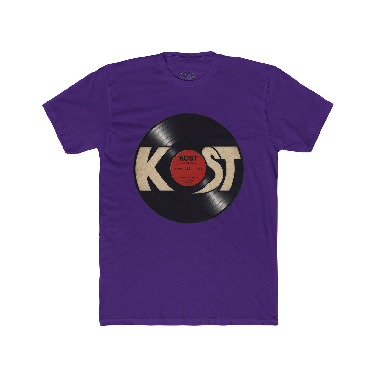 Vintage Record KOST Vinyl Tee — Retro Music Lover Shirt