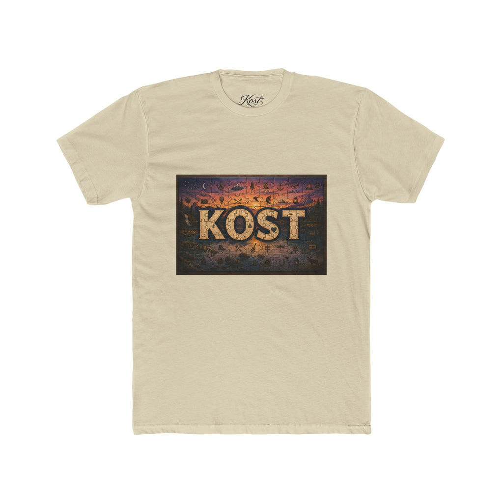 KOST Vintage Metal Sign Tee — Retro Industrial Graphic T‑Shirt