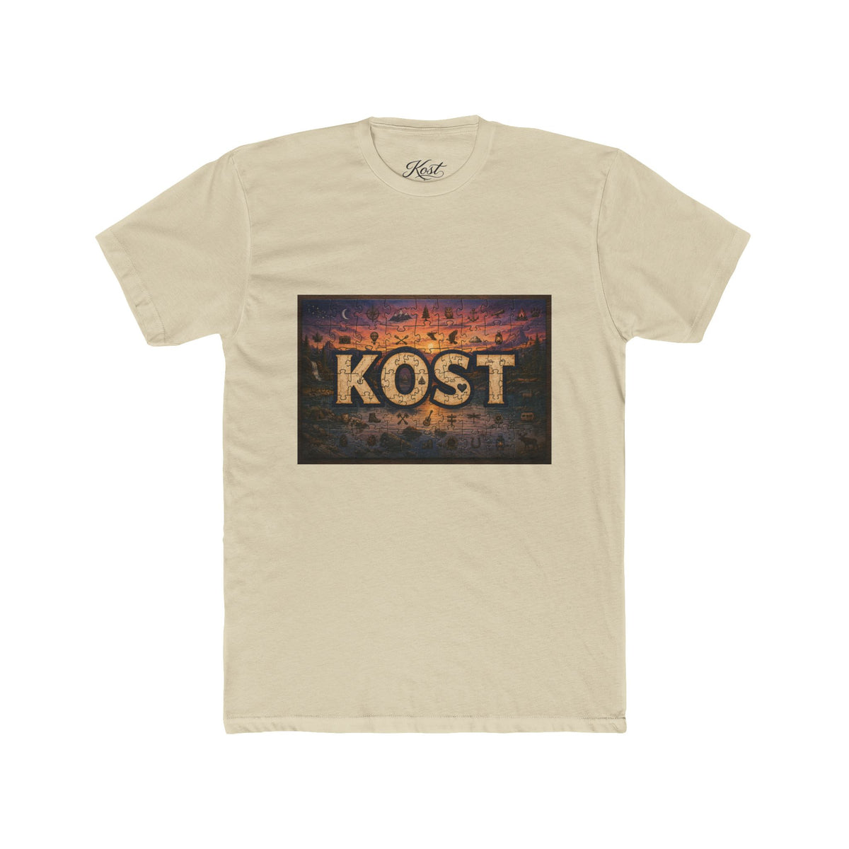 KOST Vintage Metal Sign Tee — Retro Industrial Graphic T‑Shirt