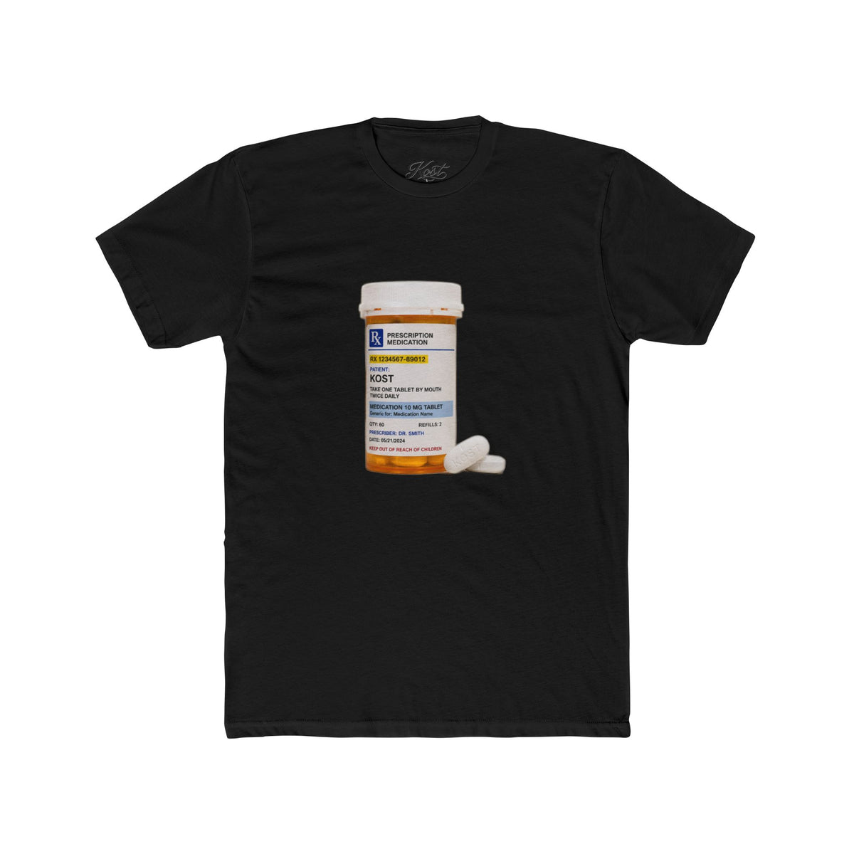 Prescription Pill Bottle Graphic T-Shirt