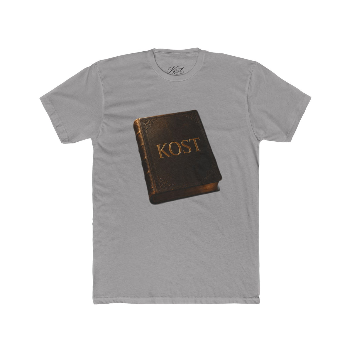 Bible Graphic Tee — 'KOST' Vintage Book Design Cotton T-Shirt