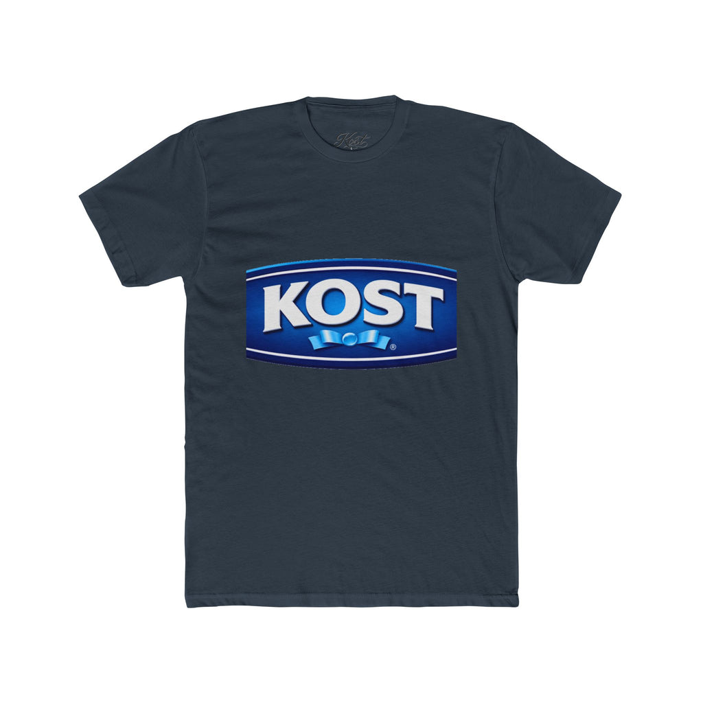 KOST Logo Crewneck T‑Shirt — Vintage Blue Brand Graphic Tee