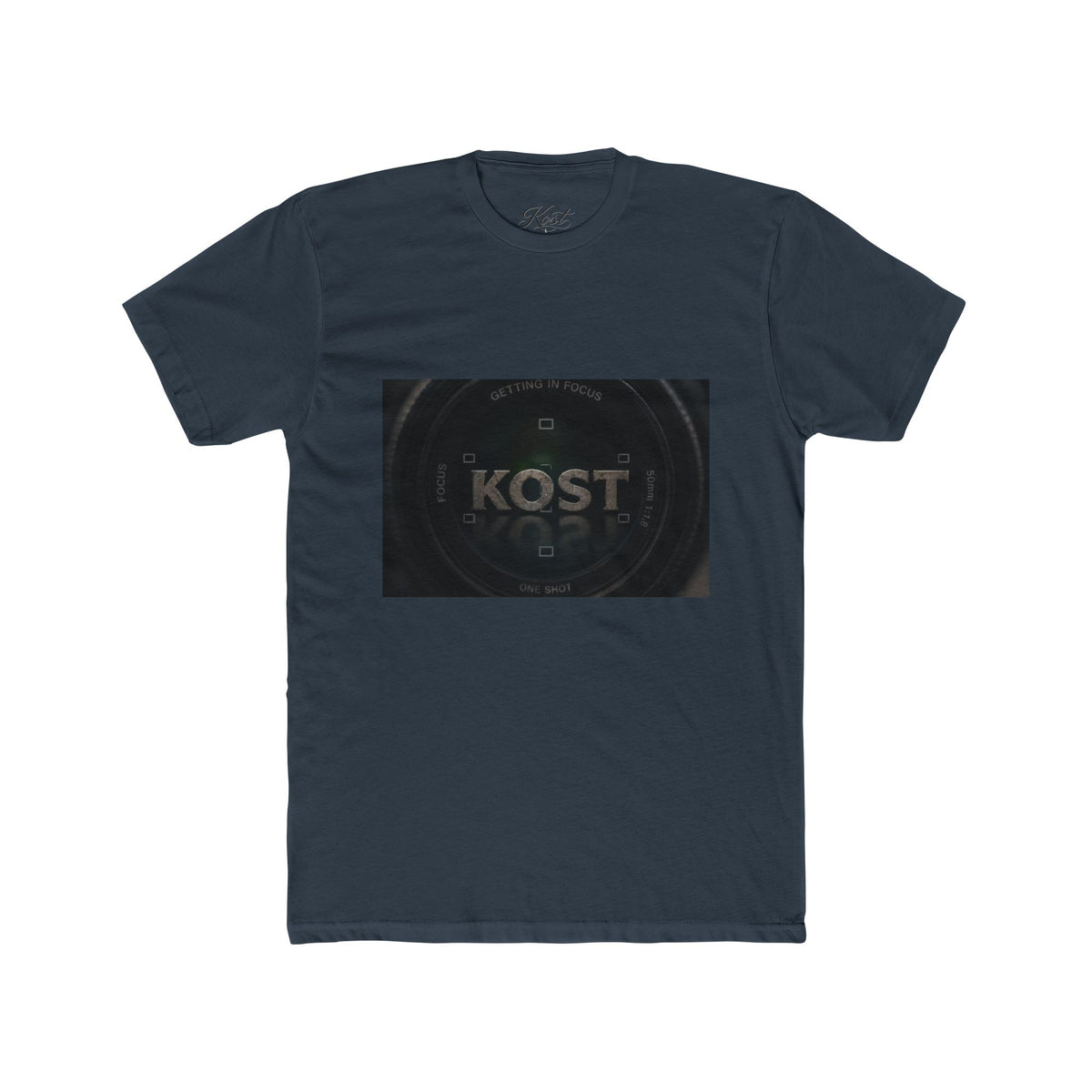 KOST Logo Tee — Minimalist Black Graphic Cotton T‑Shirt