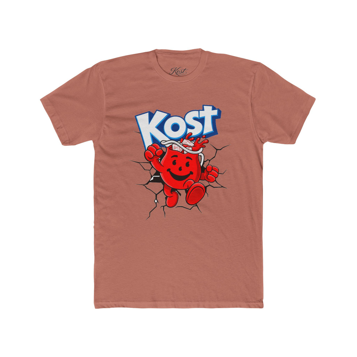 Kost Kool-Aid Inspired Retro Tee — Red Character Breakthrough Graphic T-Shirt