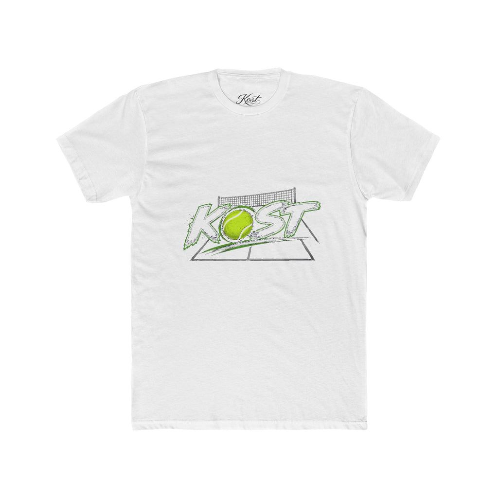 Tennis Tee — 'KOST' Graphic Cotton Crew Shirt