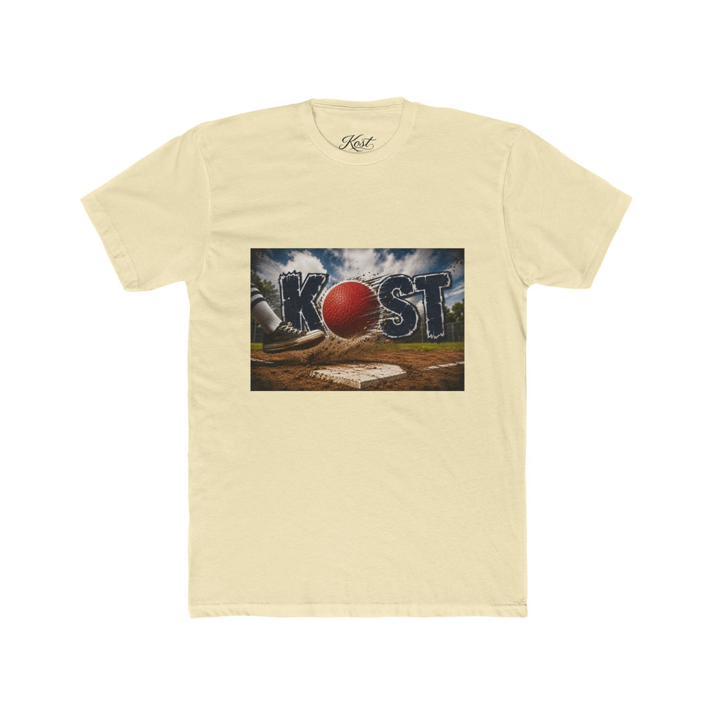 Baseball Field Graphic Tee — 'KOST' with Red Ball
