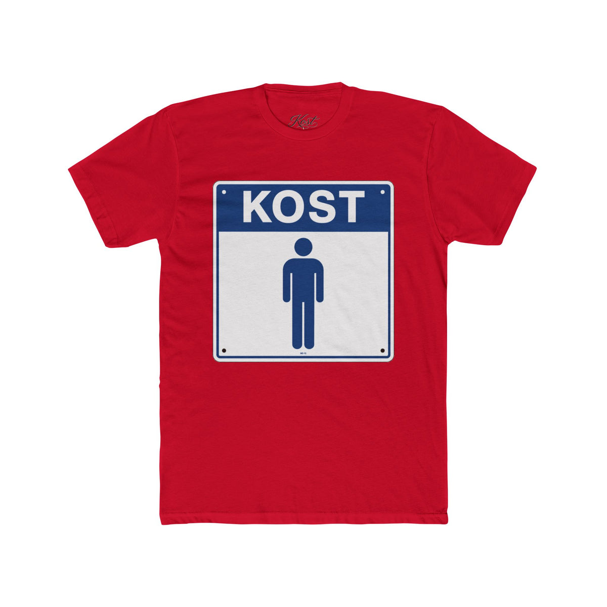 KOST Street Sign T‑Shirt — Retro Blue Icon Tee