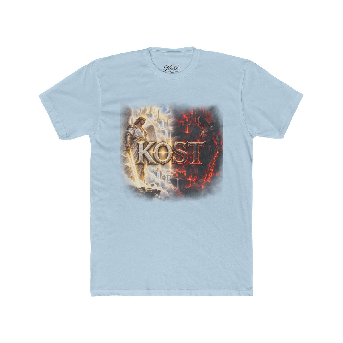 Angel vs Demon Graphic Tee — "KOST" Fantasy Battle T-Shirt