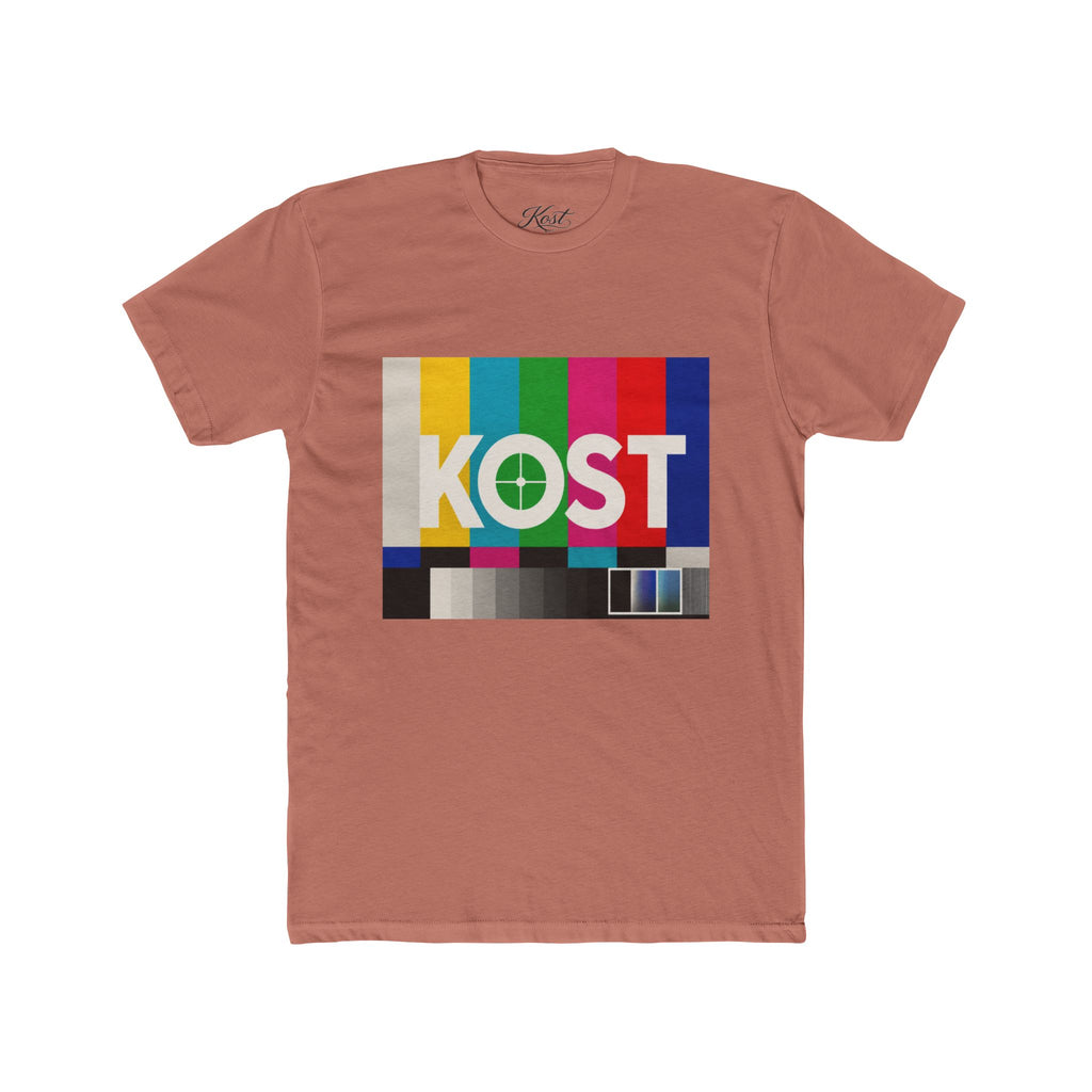 KOST Vintage TV Test Pattern Tee — Retro Broadcast Graphic T-Shirt