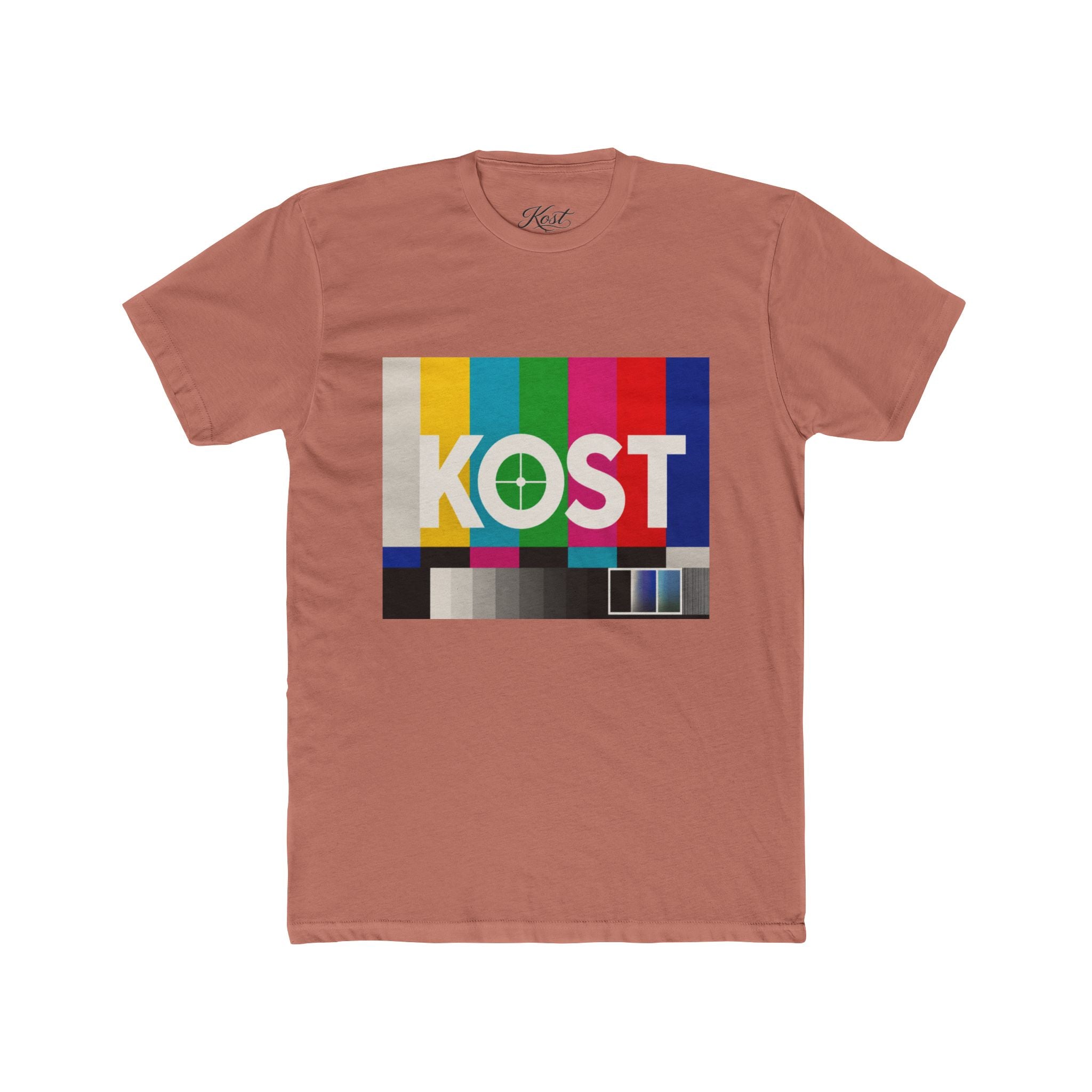 KOST Vintage TV Test Pattern Tee — Retro Broadcast Graphic T-Shirt