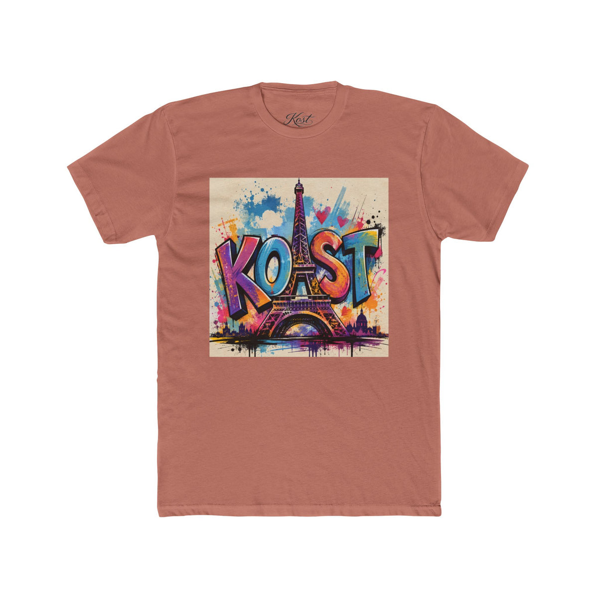 Paris Graffiti Tee — Colorful 'Koast' Eiffel Tower Street Art T-Shirt