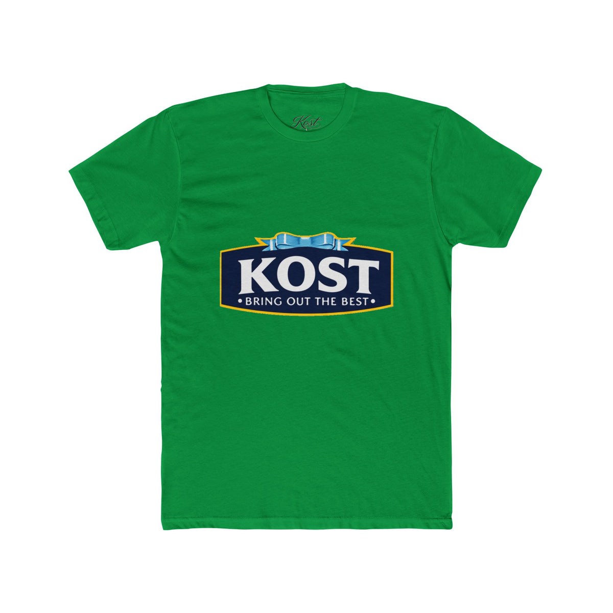 KOST Logo Tee — 'Bring Out The Best' Retro Badge Cotton T‑Shirt