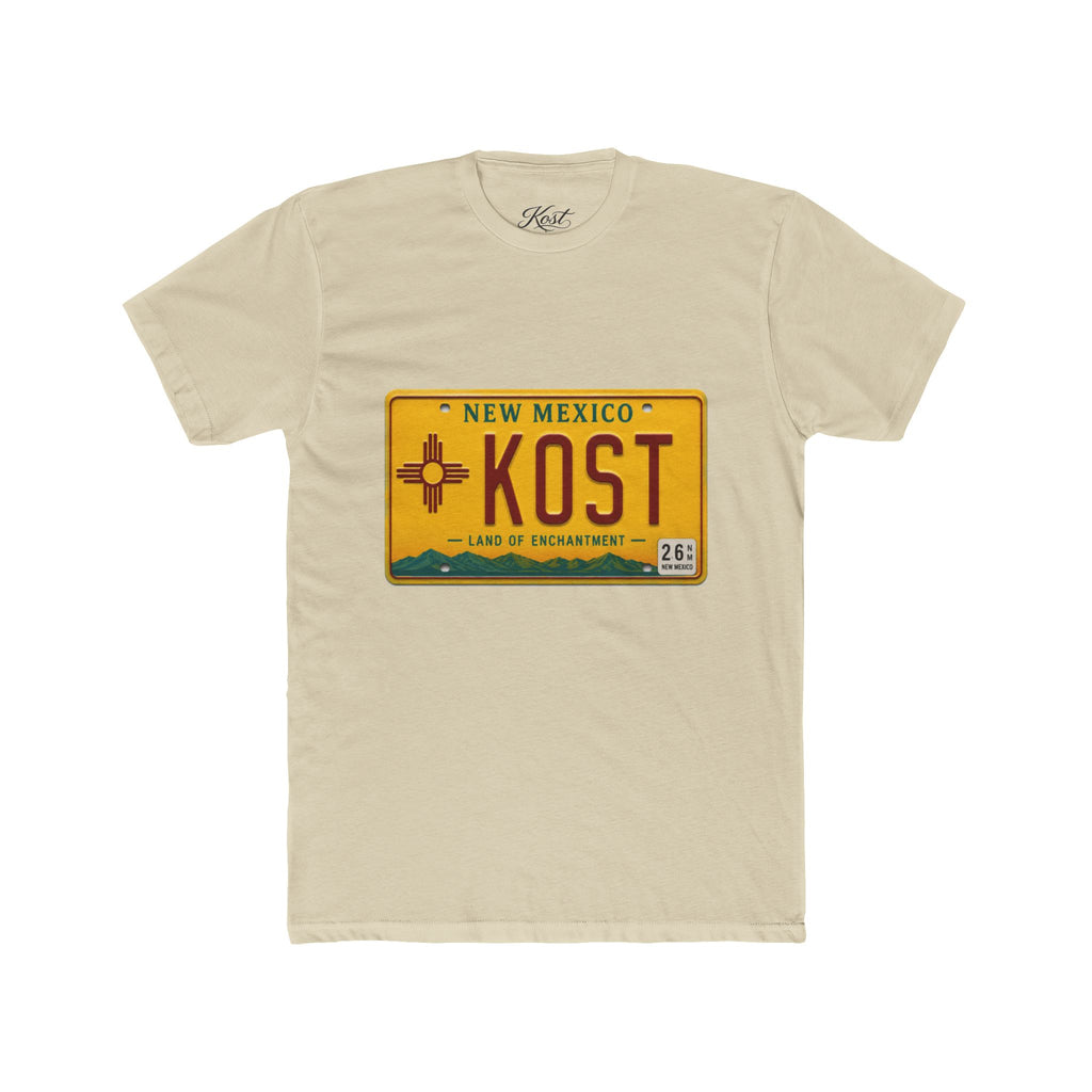 New Mexico License Plate Tee — KOST Land of Enchantment Graphic Shirt