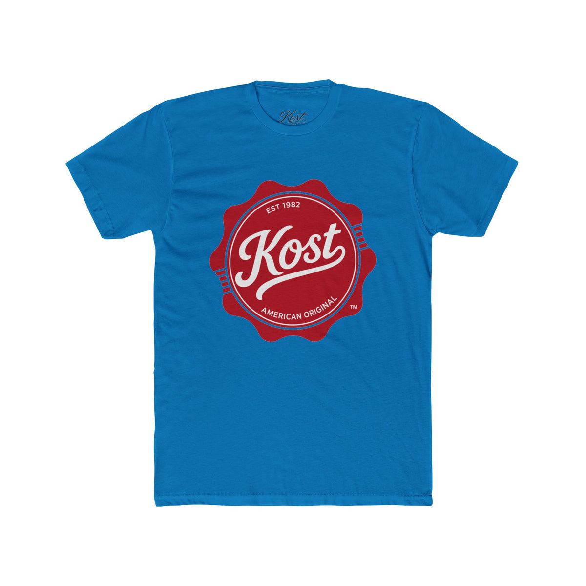 Kost Vintage Badge T‑Shirt — Retro Red Logo Crew Tee