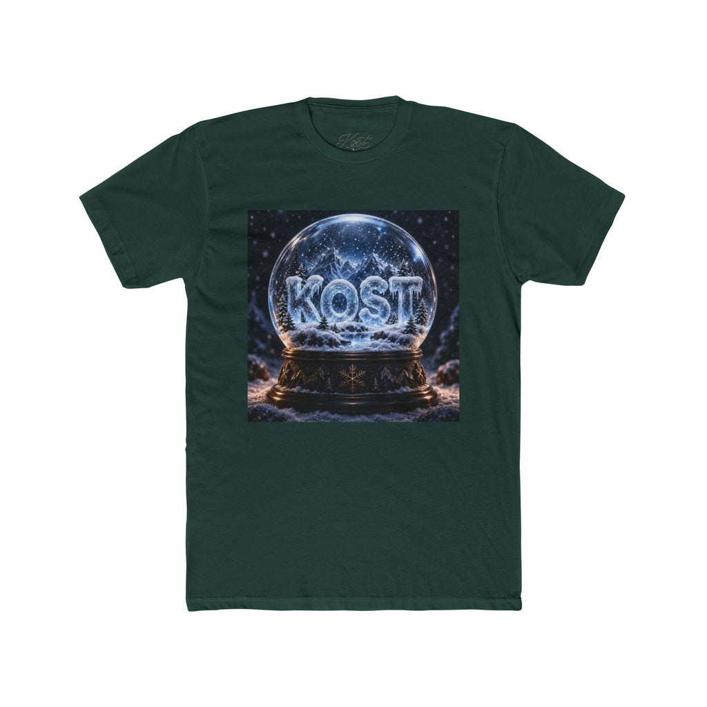 KOST Snow Globe Graphic Tee — Vintage Holiday Winter Scene T-Shirt