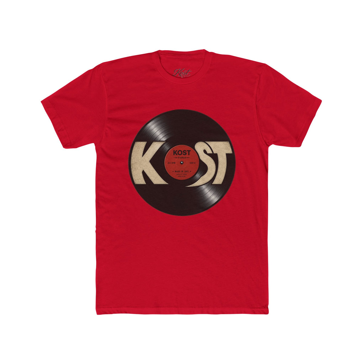 Vintage Record KOST Vinyl Tee — Retro Music Lover Shirt