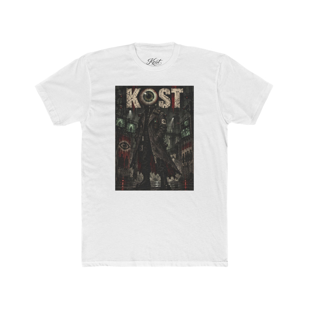 KOST Gothic Black Art Tee — Dark Vintage Band-Style Graphic T-Shirt