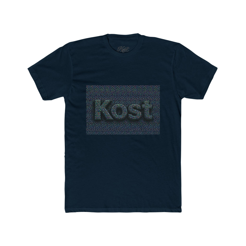 Kost Embroidered Logo Tee — Minimalist Cotton Crew T‑Shirt