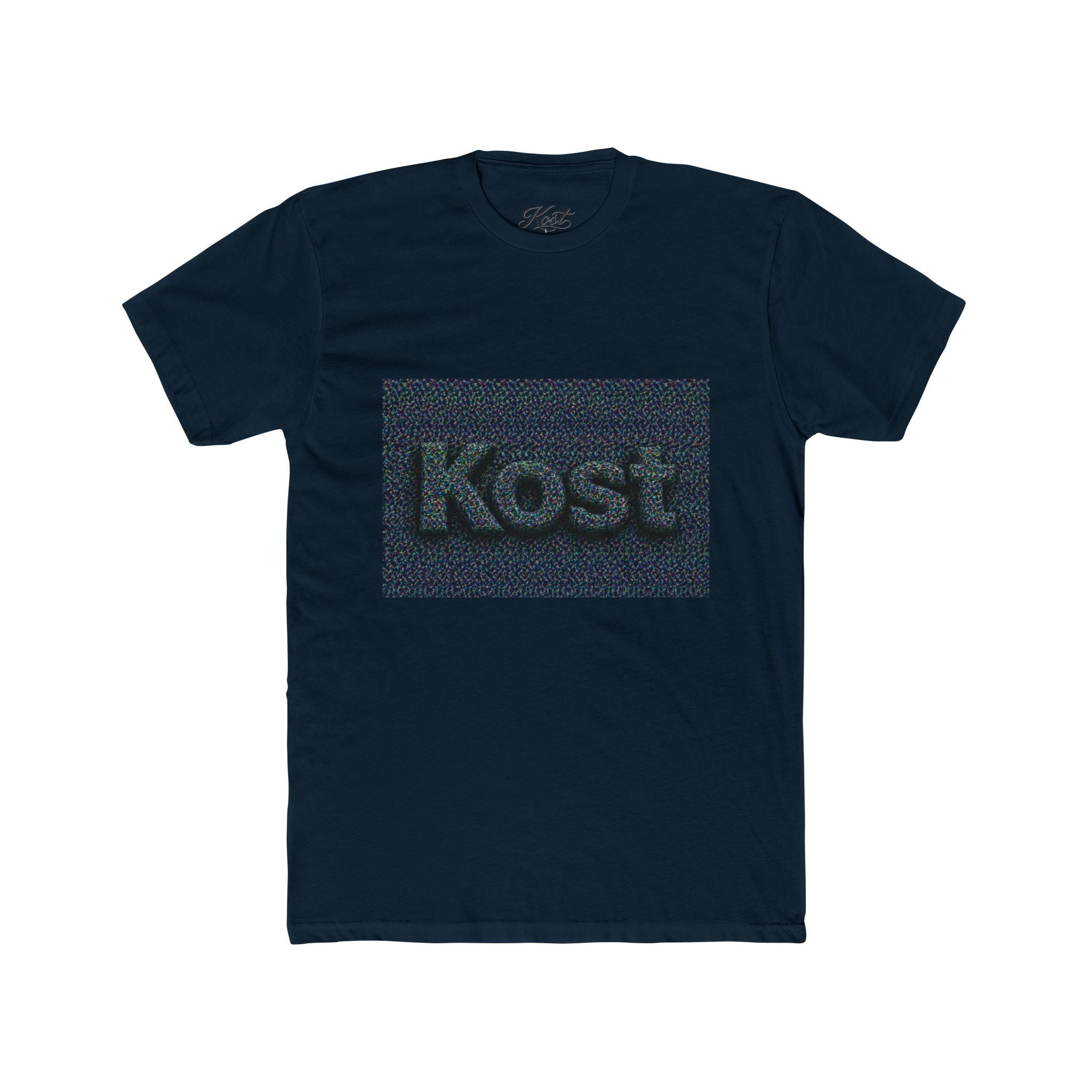Kost Embroidered Logo Tee — Minimalist Cotton Crew T‑Shirt