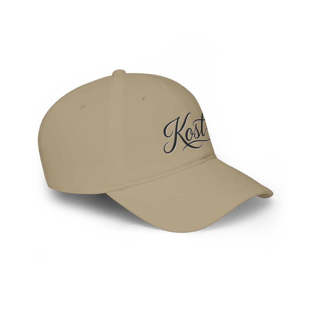 Kost Script Embroidered Baseball Cap — Classic Red Low-Profile Hat