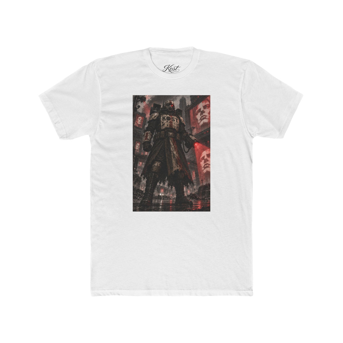 Anime Cyberpunk Tee — Shadow Ronin Cityscape Graphic