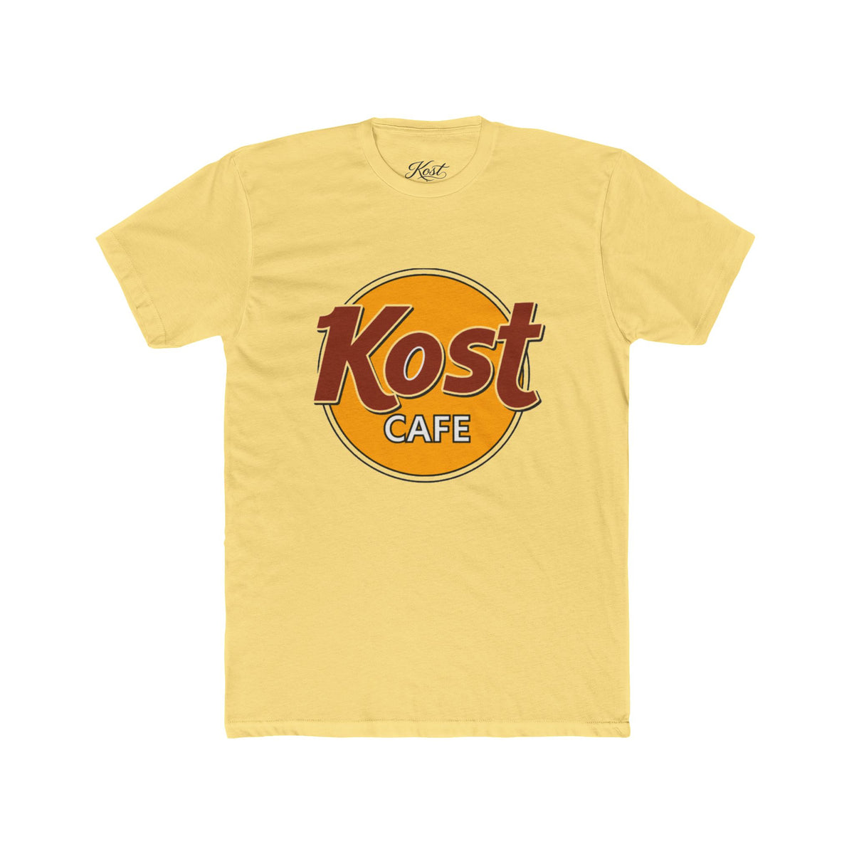 Kost Café Logo Tee — Vintage Retro Coffee Shop T-Shirt