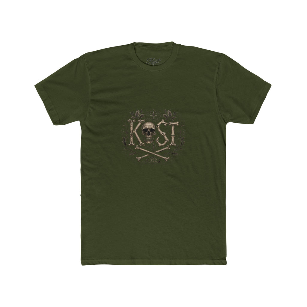 Skull & Crossbones Floral Crew Tee - KOST Vintage Graphic T-Shirt