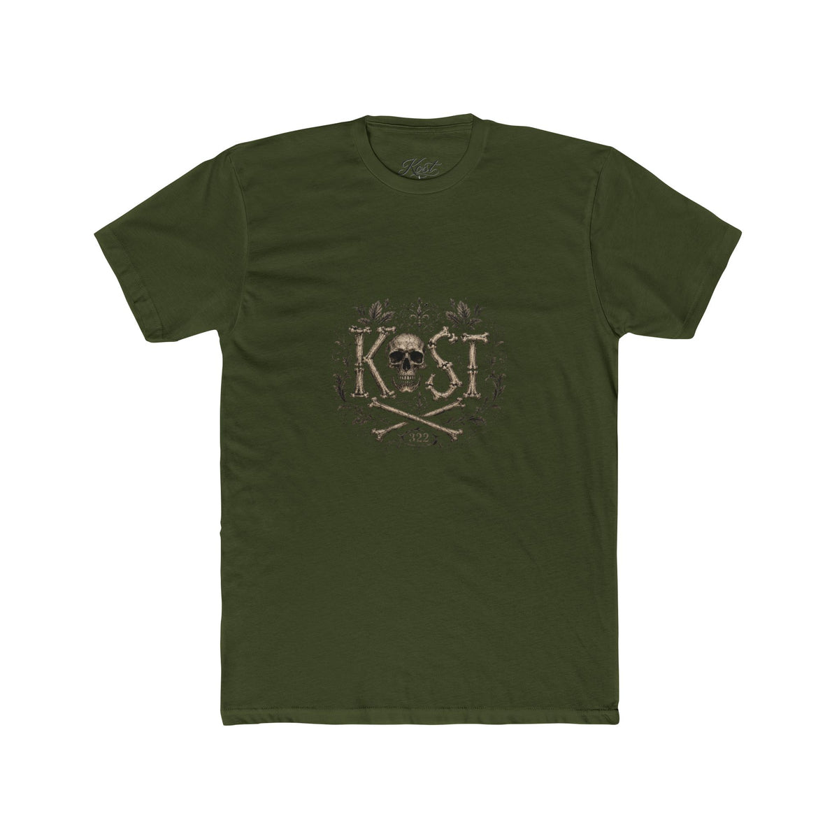 Skull & Crossbones Floral Crew Tee - KOST Vintage Graphic T-Shirt