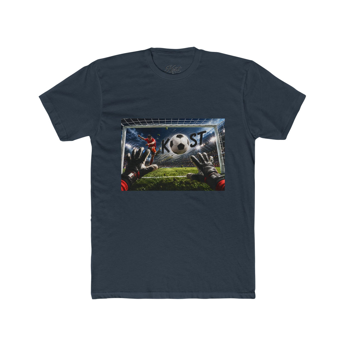 Soccer Goalkeeper Save T-Shirt — Action Soccer Scene Tee