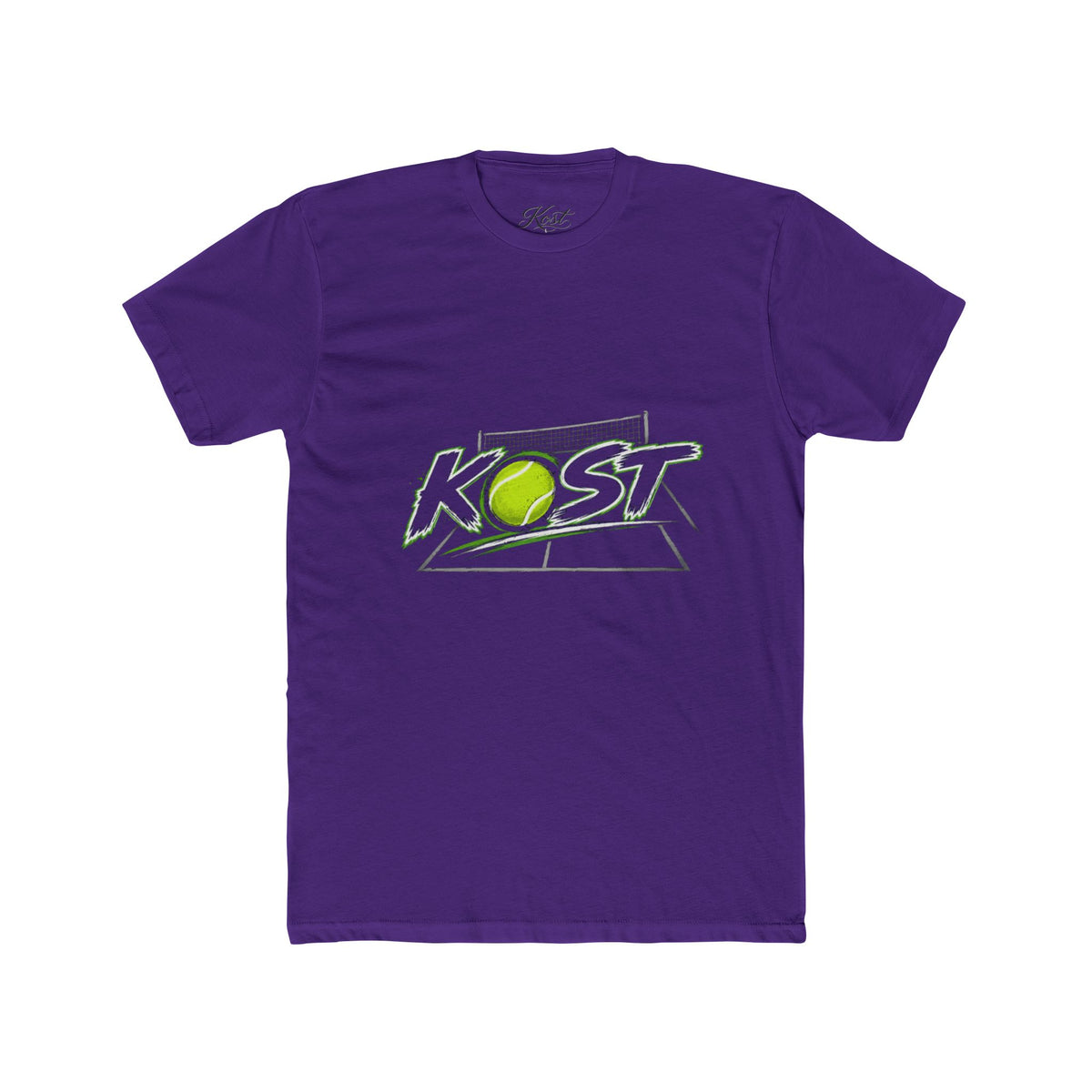 Tennis Tee — 'KOST' Graphic Cotton Crew Shirt