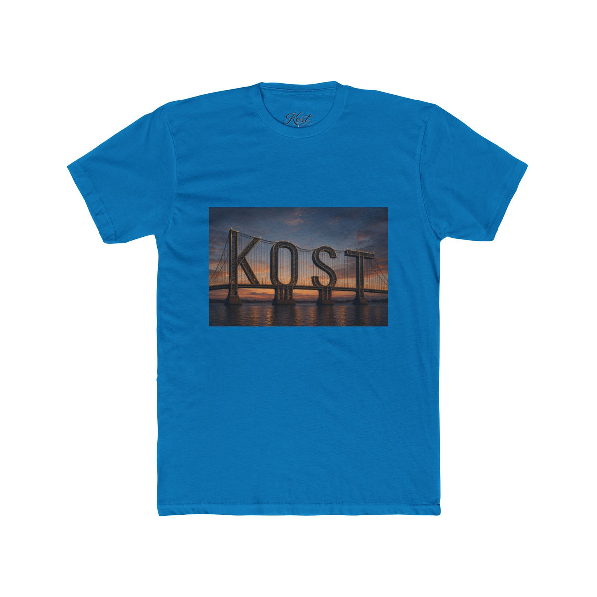 Kost Bridge Sunset Tee — Scenic Photo Graphic T-Shirt