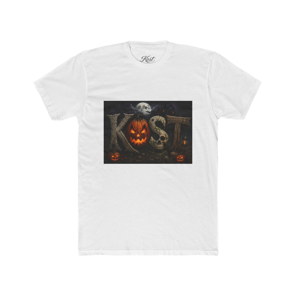 Halloween Pumpkin Skull Tee — KST Jack-O'-Lantern Graphic T-Shirt