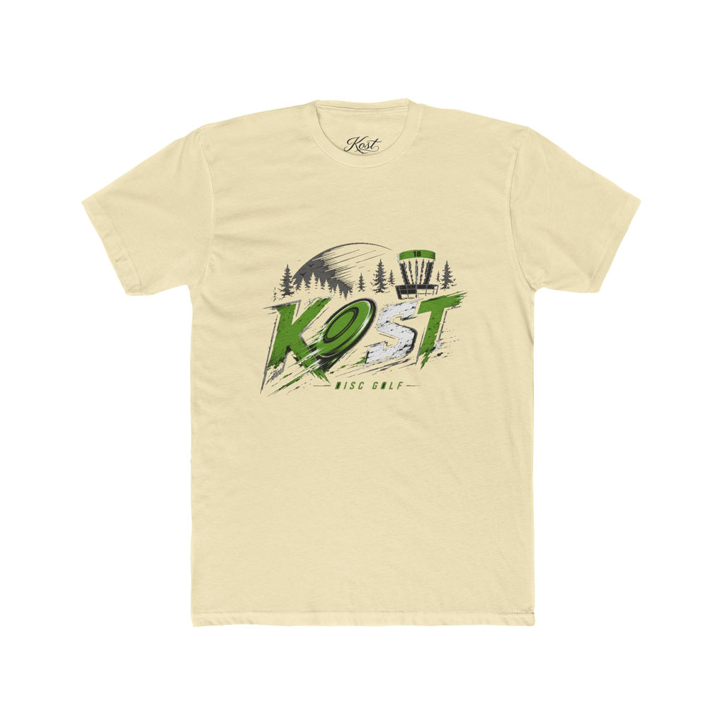 Disc Golf Tee — "K.O.T" Logo Shirt with Basket & Forest Graphic