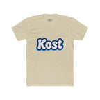 Kost Retro Bubble Logo Tee — White Cotton Crewneck
