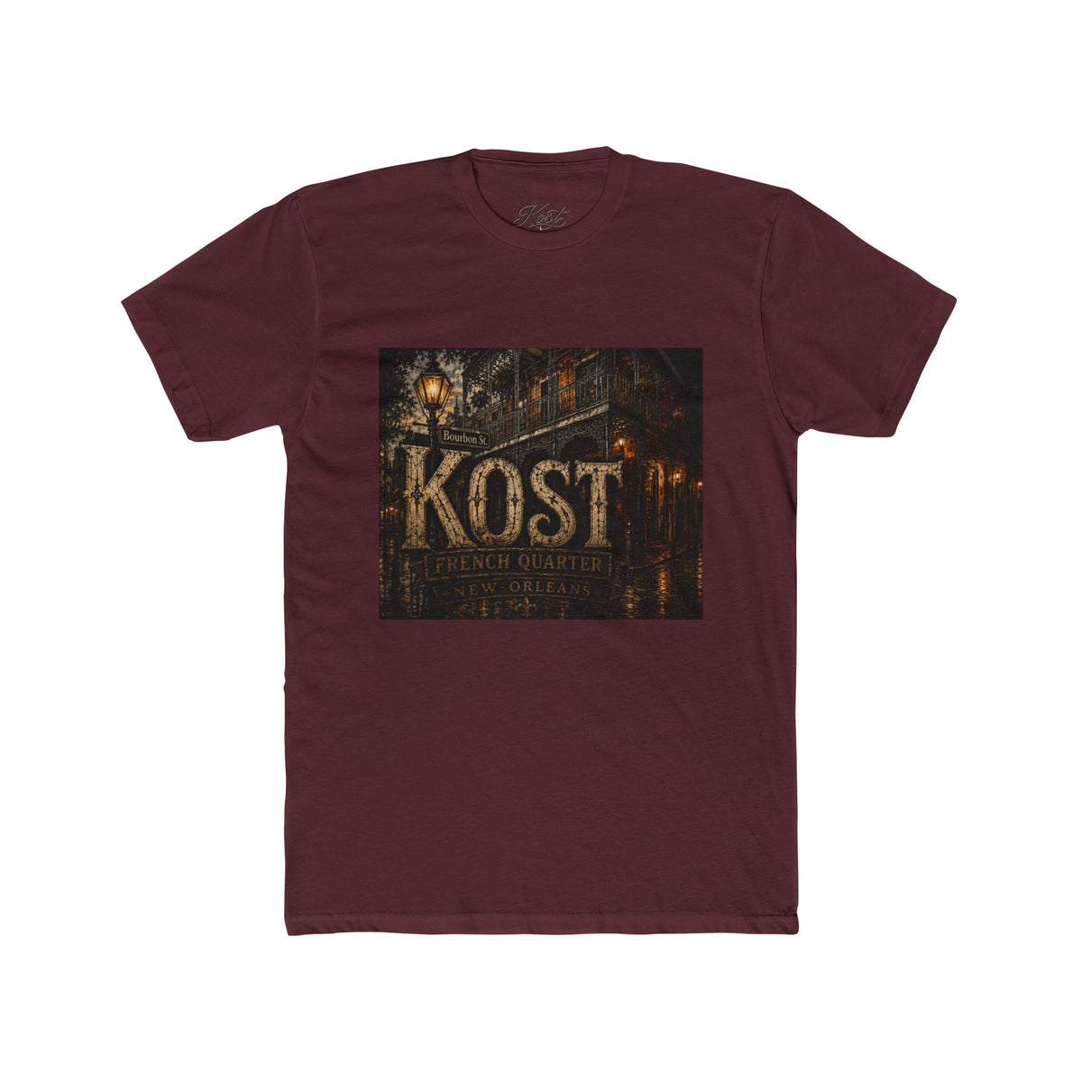 KOST Vintage Street Sign Tee — Rustic Urban Logo T-Shirt