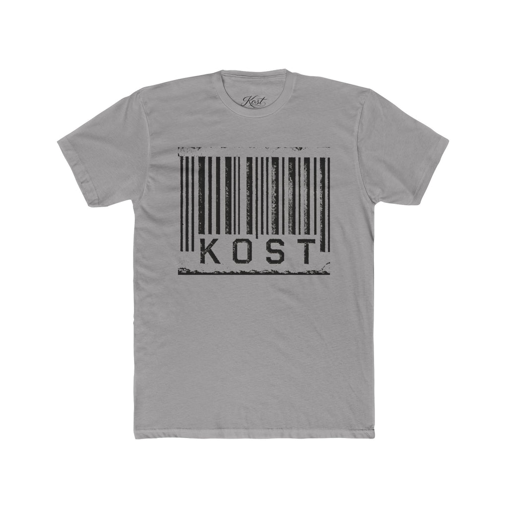 KOST Barcode Graphic Tee — Distressed Industrial Streetwear T‑Shirt