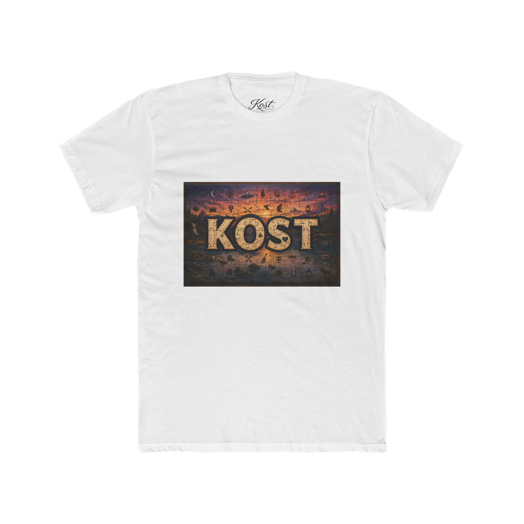 KOST Vintage Metal Sign Tee — Retro Industrial Graphic T‑Shirt