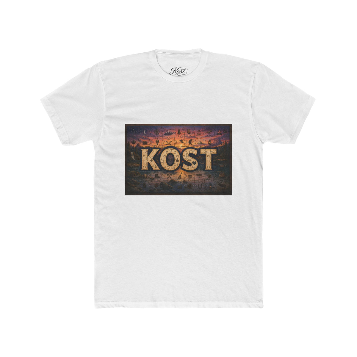 KOST Vintage Metal Sign Tee — Retro Industrial Graphic T‑Shirt
