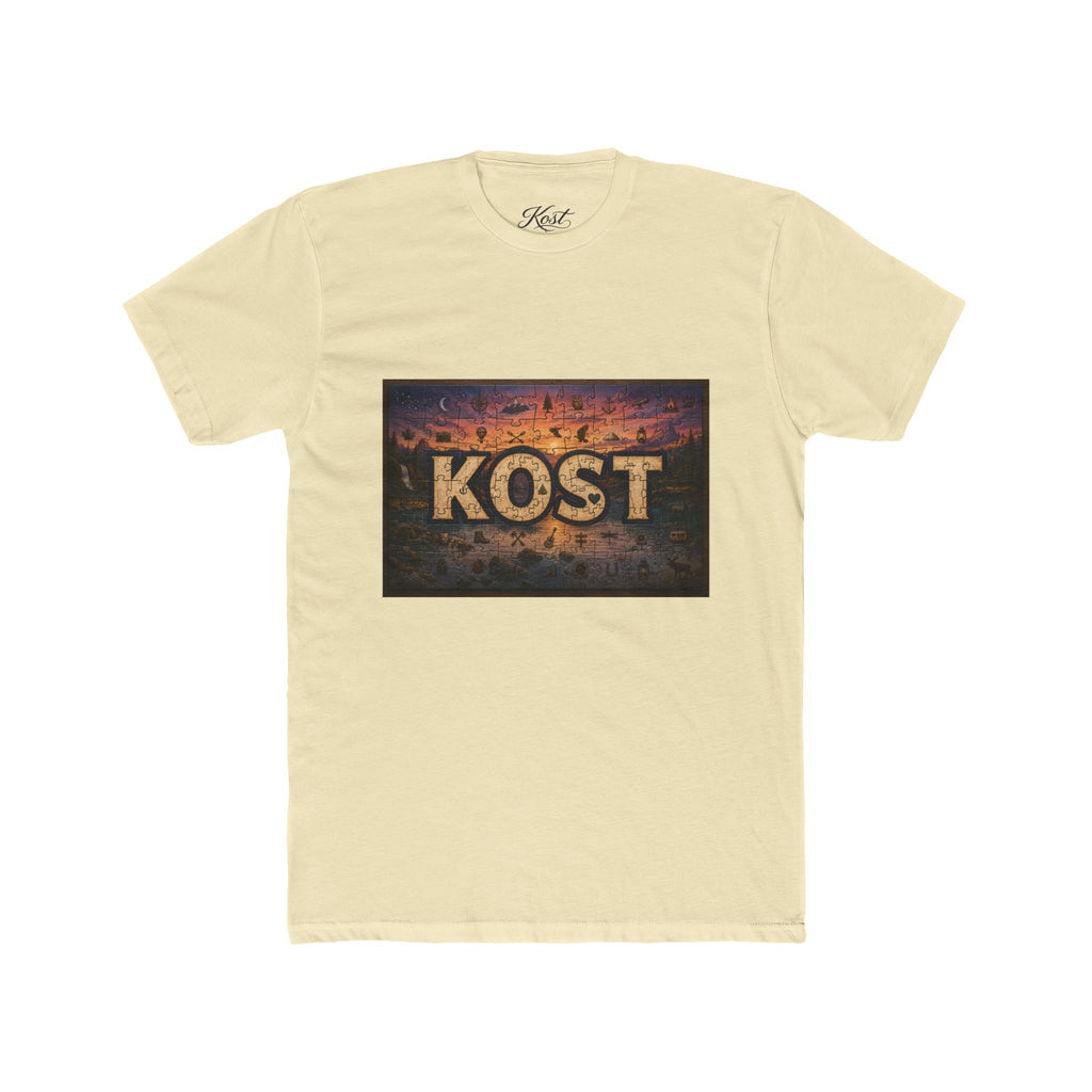 KOST Vintage Metal Sign Tee — Retro Industrial Graphic T‑Shirt
