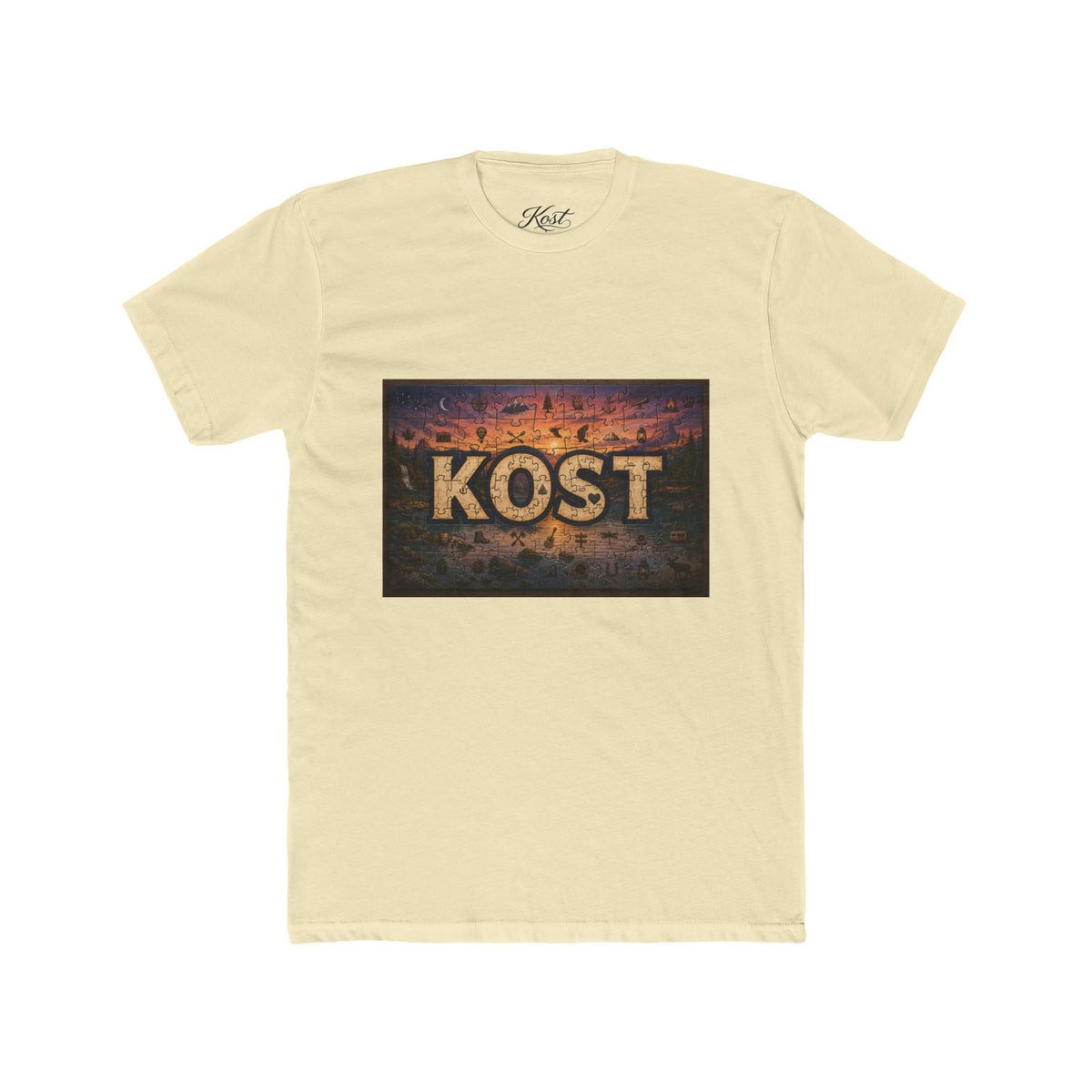 KOST Vintage Metal Sign Tee — Retro Industrial Graphic T‑Shirt